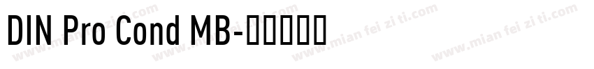DIN Pro Cond MB字体转换